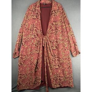 Lane Bryant Paisley Silk Kimono Plus Size 18/20 Romantic Casual Boho Chic Resort